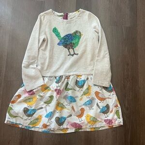 Mini Boden Sequin Bird Dress